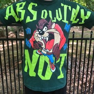 90s TAZ Looney Tunes ABSOLUTELY NOT Vintage Tee
